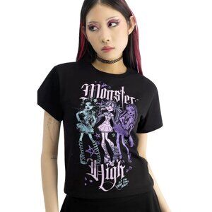 KILLSTAR x Monster High Alumni Tour shrunken tee NWOT